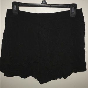 Black tie up shorts!